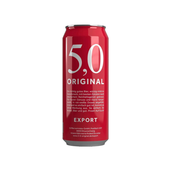 5,0 Original Export 0,5L (Einweg)