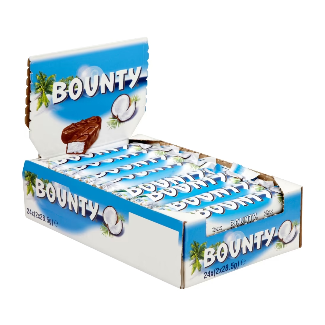 Bounty Coconut & Milk Chocolate Snack Bar Duo 57g
