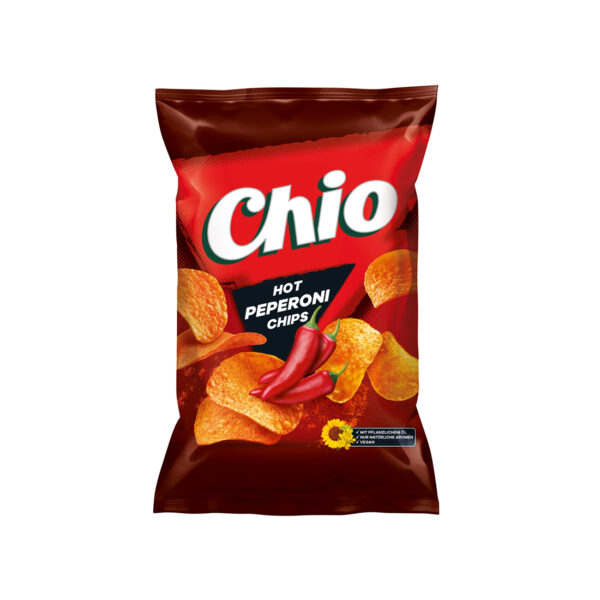 Chio Chips Hot Peperoni glutenfrei vegetarisch vegan extrascharf 150g