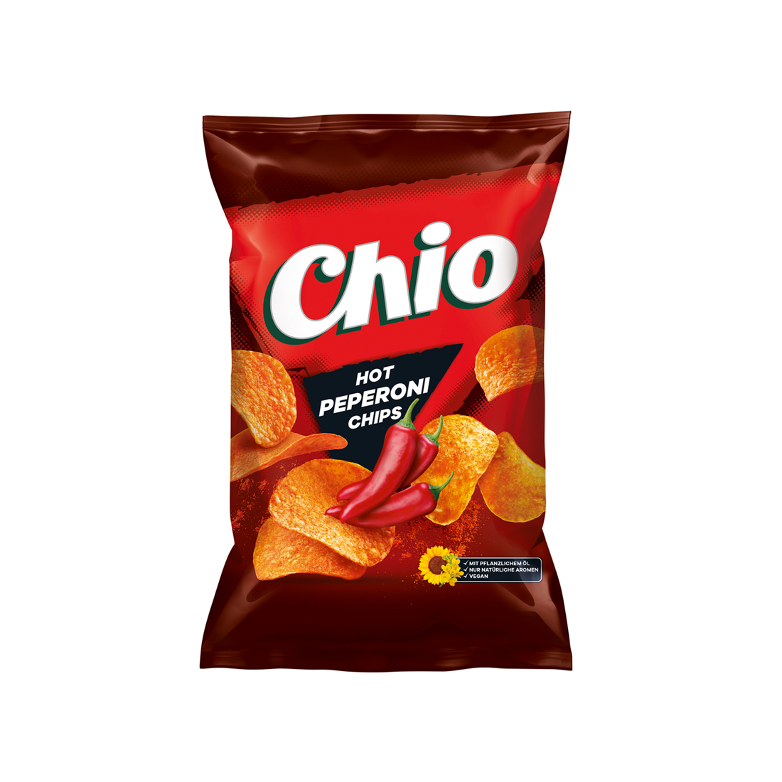 Chio Chips Hot Peperoni glutenfrei vegetarisch vegan extrascharf 150g