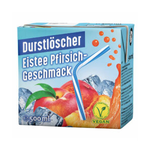 Durstlöscher – Eistee mit Pfirsichgeschmack