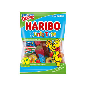 Haribo Bunte Tüte Fruchtgummi Mi- schung mit Colageschmack 175g