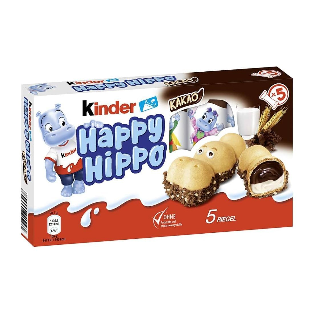 Kinder Happy Hippo Kakao 5er 103.5g