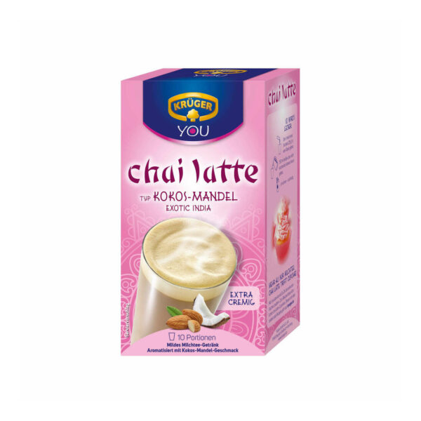 Krüger You Chai Latte Typ Kokos-Mandel Exotic India – 250g (10 Portionen)