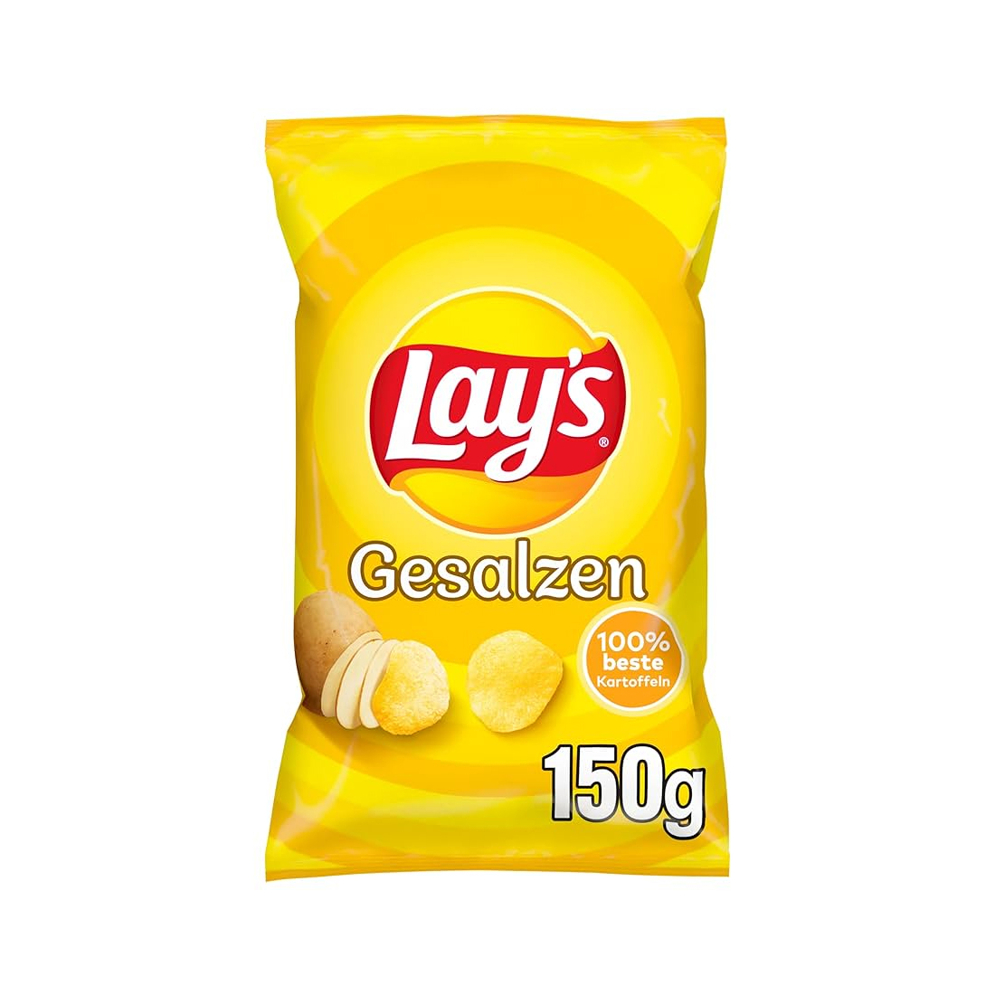 Lay's Gesalzene Kartoffelchips 150g Beutel