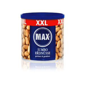 Max Jumbo Erdnüsse geröstet & gesalzen - 450 g Dose