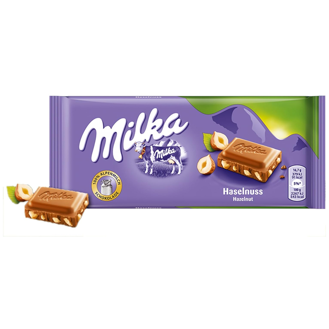 Milka - Haselnuss Splitter - 100g Tafel