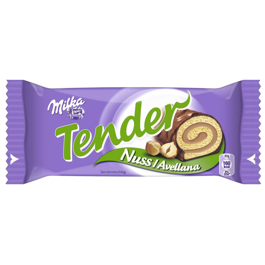 Milka Tender Nuss/ Avellana 37 g Packung