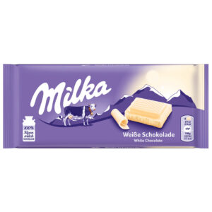 Milka Weiße Schokolade 100g Tafel