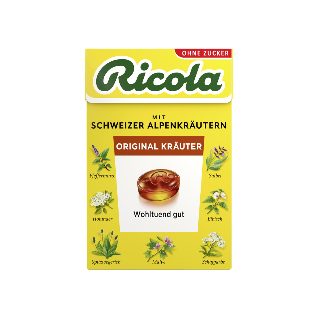Ricola Original Kräuter Bonbons zuckerfrei (50g)