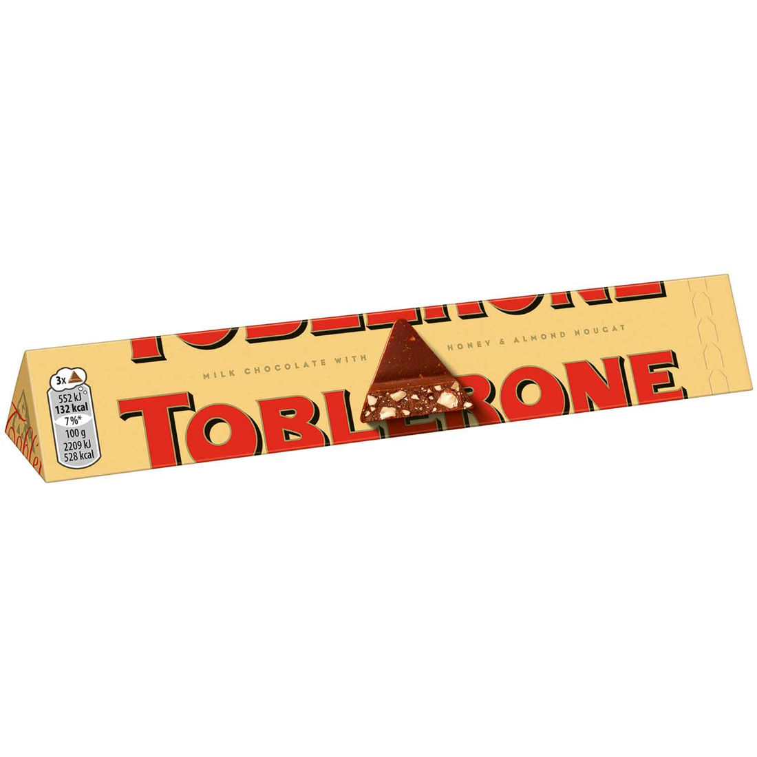 Toblerone Schweizer Vollmilchschokolade mit Honig und Mandel-Nougat 100 G