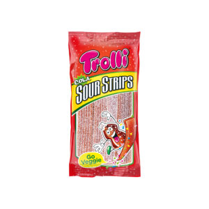 Trolli Cola Sour Strips saure Fruchtgummi Streifen Cola Geschmack 85g