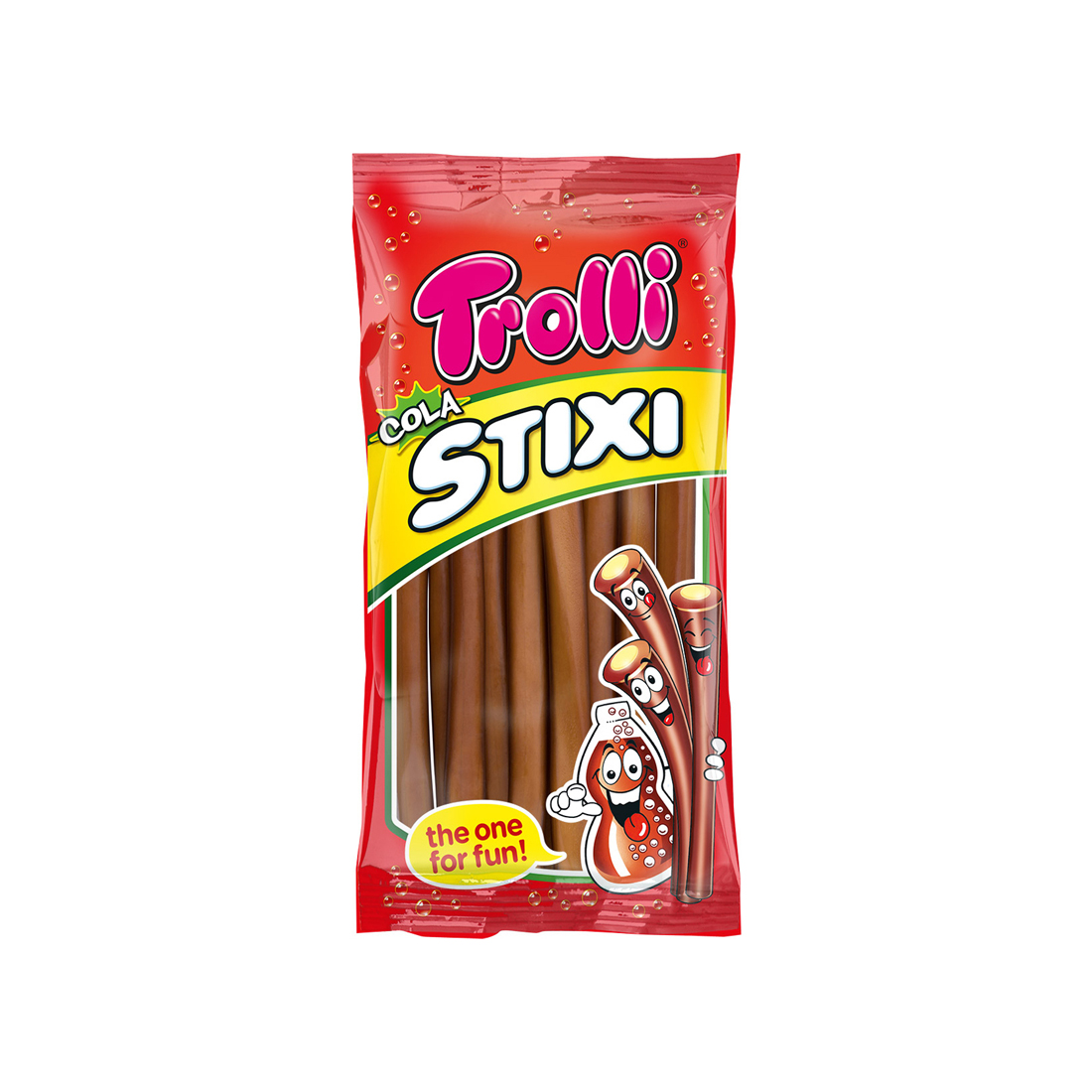 Trolli Cola Stixi Gummibonbon mit erfri- schendem Cola Geschmack 85g