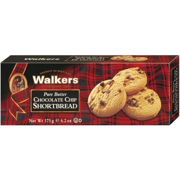 Walkers Chocolate Chip Shortbread - 175 g Schachtel