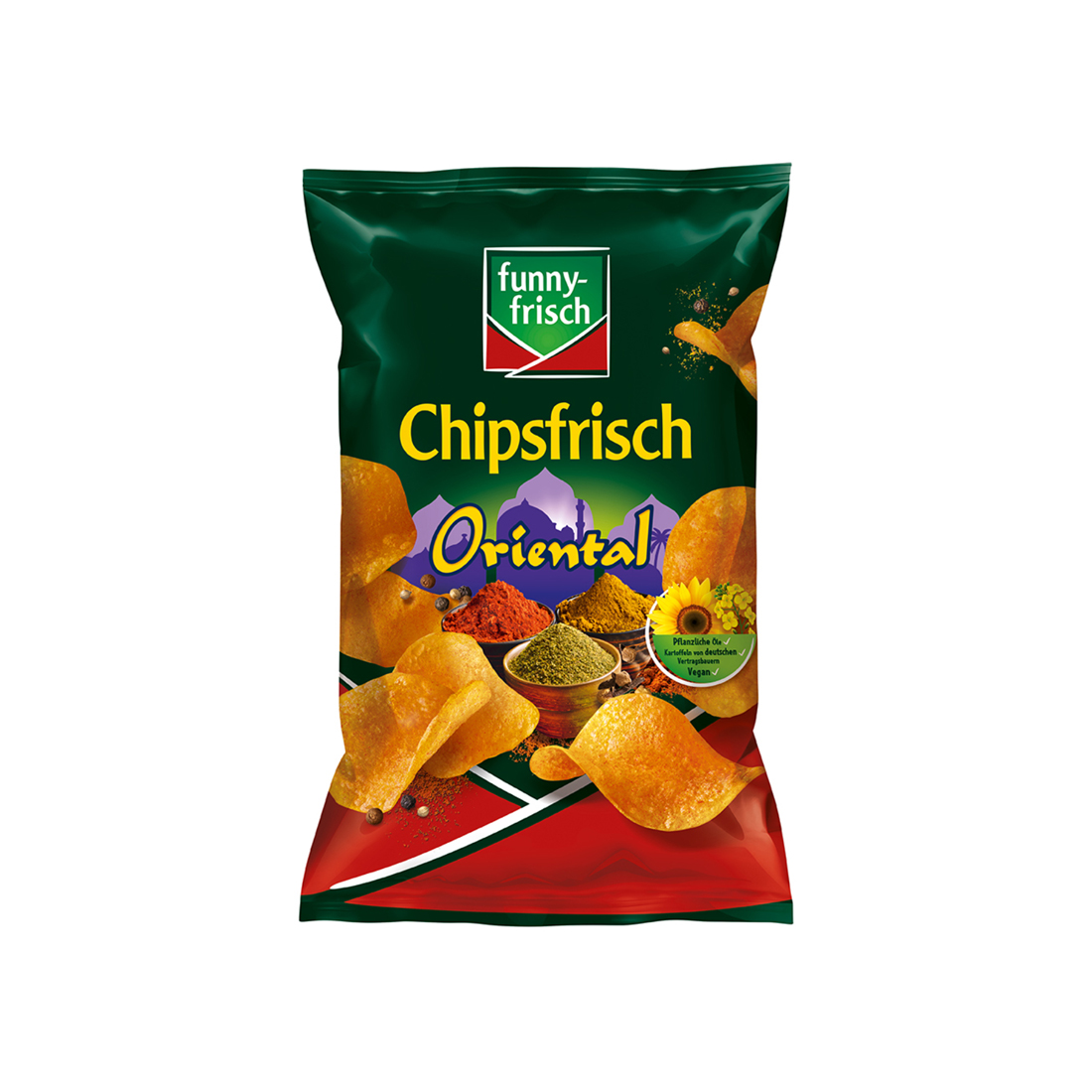 funny frisch Chipsfrisch Oriental vegetarisch vegan Chipstüte 150g