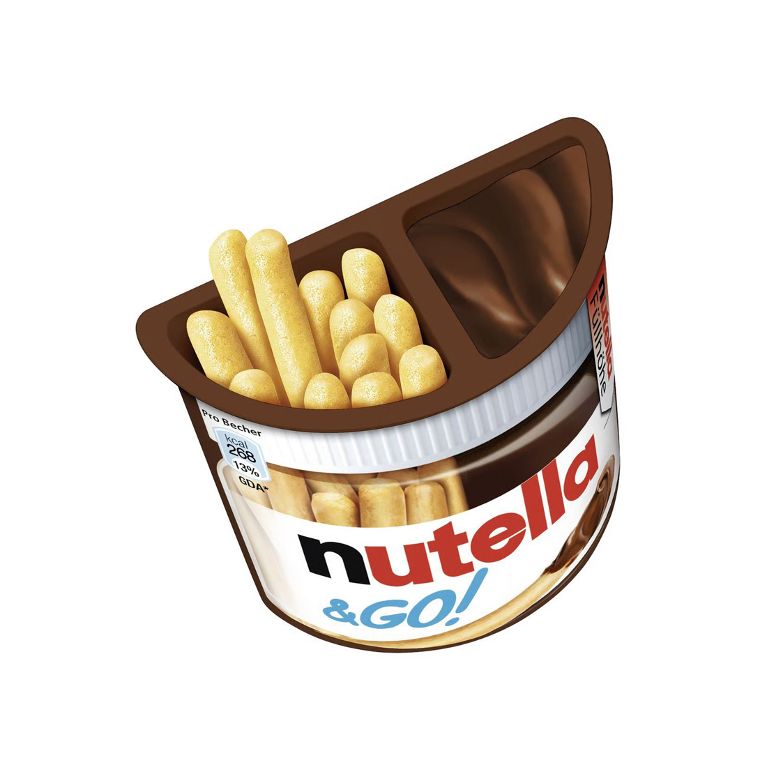 nutella & Go! nusprige Brot-Sticks und Nuss-Nougat-Creme 52 g Becher