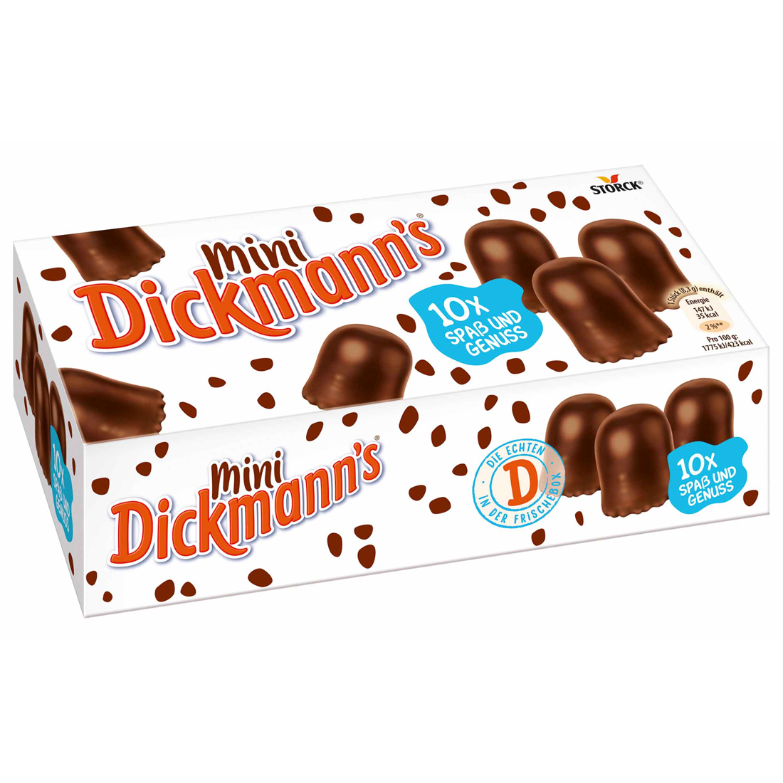 Dickmanns Minis 10 kleine Schaumküsse mit knackiger Schokolade 83g