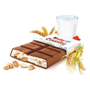 Ferrero kinder Country - Gefüllte Schokolade mit gerösteten Cerealien und Milchcreme - 1 Packung mit 40 Einzelriegeln (40 x 23,5 g)
