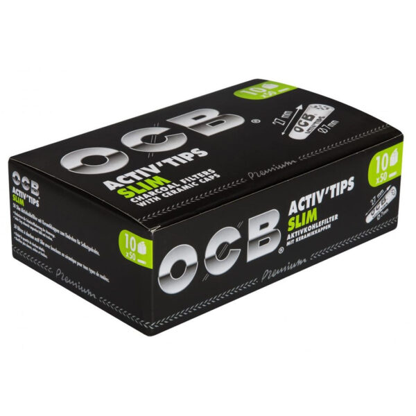 OCB Activ Tips Slim Aktivkohle-Filter 7mm 50-500 Stck