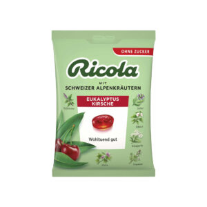 Ricola Eukalyptus Kirsche mit Schweizer Alpenkräutern ohne Zucker 75g