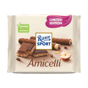 Ritter Sport Amicelli Schokoladentafel mit Haselnusscreme 100g
