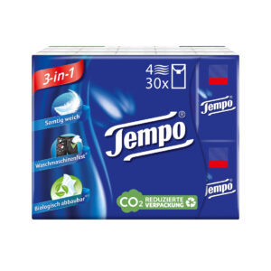Tempo Taschentücher Cotton Touch, 30 Päckchen