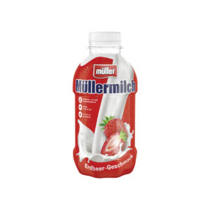 müller Müllermilch 1,5 % Erdbeere PET-Flasche gekühlt - 400 ml Flasche