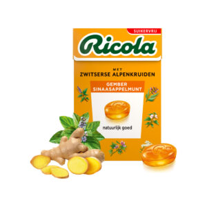 Ricola o.Z.Box Ingwer Orangen Minze Bonbons 50g